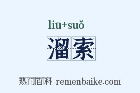 溜索是什么意思的图片